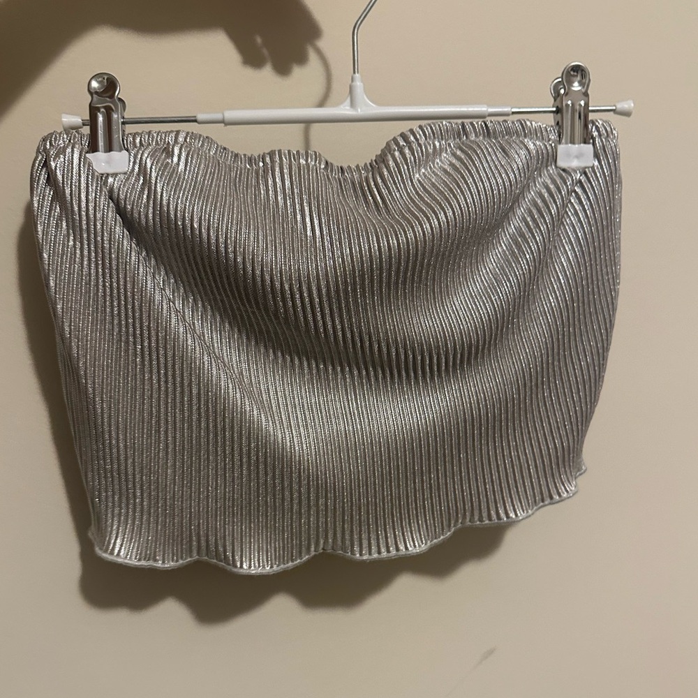 Metallic Crop Top